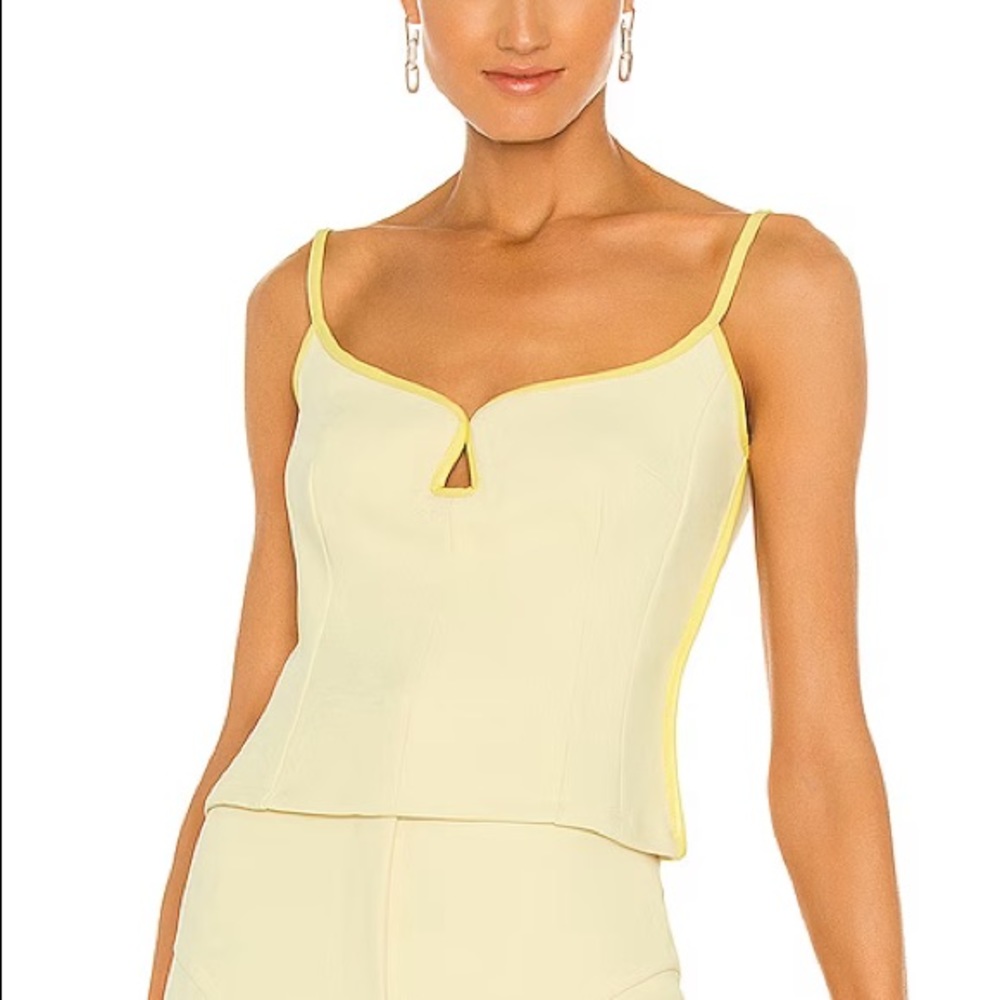 Paris Georgia yellow Marlo top & Stovepipe Trousers - matching set